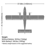 EFL32050CF DHC-6 Twin Otter 1.4m BNF Basic with AS3X+ and SAFE Select-Planes-Mike's Hobby