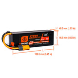SPMX54S30H5 Spektrum 14.8V 5000mAh 4S 30C Smart G2 Hardcase LiPo Battery: IC5-LiPo Battery-Mike's Hobby