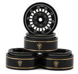 TLHTSCX24-143 Treal Hobby Type C 1.0" Brass Beadlock Crawler Wheels (Grey) (4) (27.3g)-WHEELS AND TIRES-Mike's Hobby