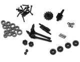 TLHTSCX24-186 Treal Hobby Axial SCX24 Front End Upgrade Kit (Black/Red)-PARTS-Mike's Hobby