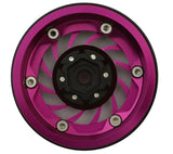 TLHTWHEEL-175 Treal Hobby Cyclone 1.9" Aluminum Beadlock Wheels (Pink) (4) (122.5g)-WHEELS AND TIRES-Mike's Hobby