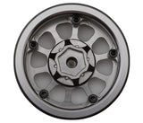 TLHTWHEELS-04 Treal Hobby Type V2 1.9" Beadlock Wheels (Black/Silver) (4)-WHEELS AND TIRES-Mike's Hobby