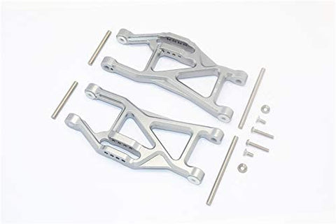 Aluminium Front/Rear Lower ARMS -14PC Set Gray Silver-RC CAR PARTS-Mike's Hobby