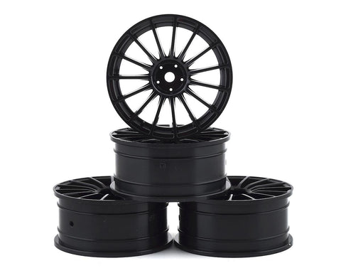 MST 24mm LM Wheel (Black) (4) (+0 Offset)-Mike's Hobby