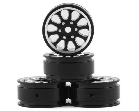 Samix SCX24 Aluminum 1.0" Wheel Set (Black) (4)-PARTS-Mike's Hobby