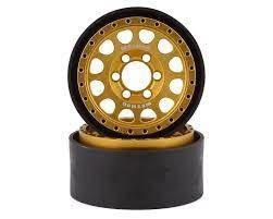 Vanquish Products Method 105 1.9 Beadlock Crawler Wheels (Gold) (2)-WHEELS AND TIRES-Mike's Hobby