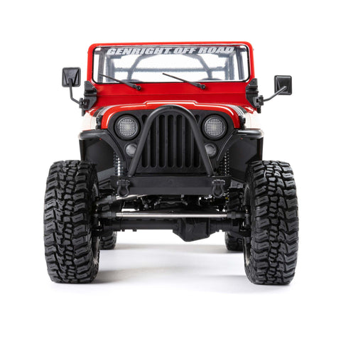 1/10 SCX10 III Jeep CJ-7 4WD Brushed RTR, Red-General-Mike's Hobby