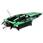 Impulse 32," Brushless Deep-V RTR with Smart, Black/Green-Boats-Mike's Hobby