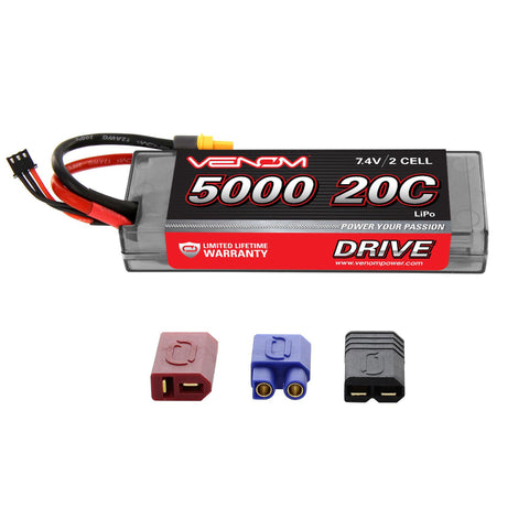 VENOM 11.1V 5000mAh 3S 20C DRIVE LiPo Battery: UNI 2.0 Plug-BATTERY-Mike's Hobby
