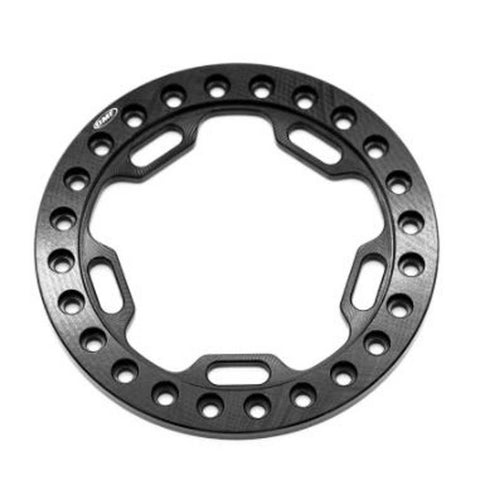 OMF 1.9 Scallop Beadlock Black Anodized VPS05122-General-Mike's Hobby