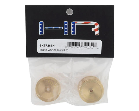 Hot Racing Axial SCX24 Brass Wheel (2)-Hop-Up-Mike's Hobby