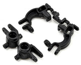 RPM73592 RPM Traxxas 4x4 Caster & Spindle Block Set (Black)-PARTS-Mike's Hobby