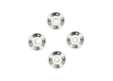 TRA10257-SLVR Silver Aluminum Wheel Washers (4)-PARTS-Mike's Hobby