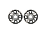 TRA10274-GRAY Pro Scale Gray Aluminum Wheel Centers (2)-WHEELS AND TIRES-Mike's Hobby
