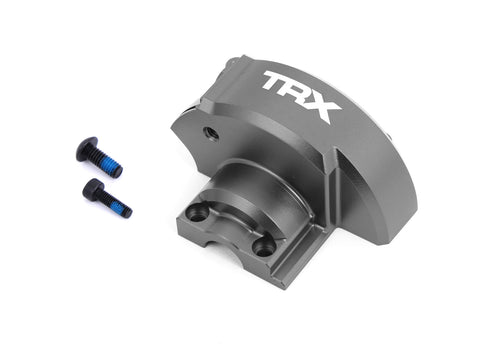 TRA10287-GRAY Gray Aluminum Gear Cover-PARTS-Mike's Hobby