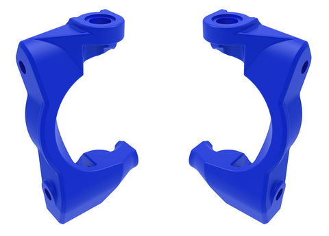 TRA10732-BLUE Blue Caster Blocks (L&R)-PARTS-Mike's Hobby