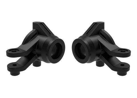 TRA10736-BLK Black Steering Blocks (L&R)-PARTS-Mike's Hobby