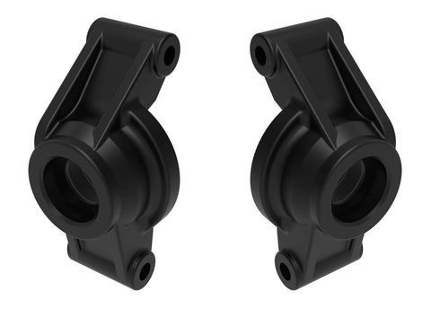 TRA10752-BLK Black Stub Axle Carriers (L&R)-PARTS-Mike's Hobby