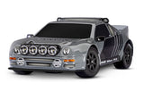 TRA10875-BLK Black Rear Mini Rally Wheels w/ Slick Tires (Soft) (2)-WHEELS AND TIRES-Mike's Hobby