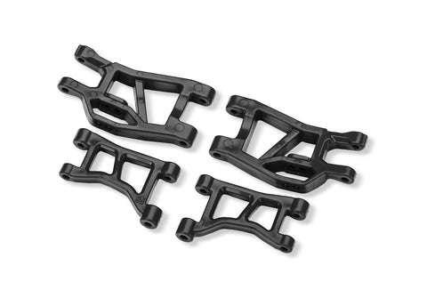 TRA10831 Black Front Upper & Lower Suspension Arms (L&R)-PARTS-Mike's Hobby