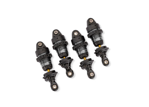 TRA10865-GRAY Gray Aluminum Mini GTR Short Shocks (4)-PARTS-Mike's Hobby