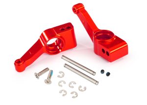 TRA1952A STUB AXLE CARRIER RED REAR-PARTS-Mike's Hobby