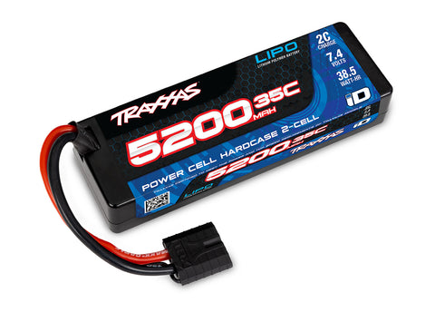 TRA2844R 2S HARDCASE LIPO 5200MAH 7.4V 35C-LiPo Battery-Mike's Hobby
