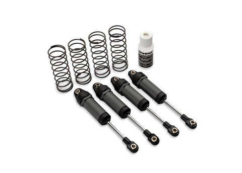 TRA3760-GRAY Long Gray Ultra Shocks with Springs (4)