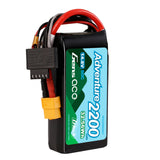 GEA224S60X6GT Gens ace 2200mAh 4S 60C 14.8 V G-Tech Adventure Lipo Battery Pack with XT60 Plug-LiPo Battery-Mike's Hobby