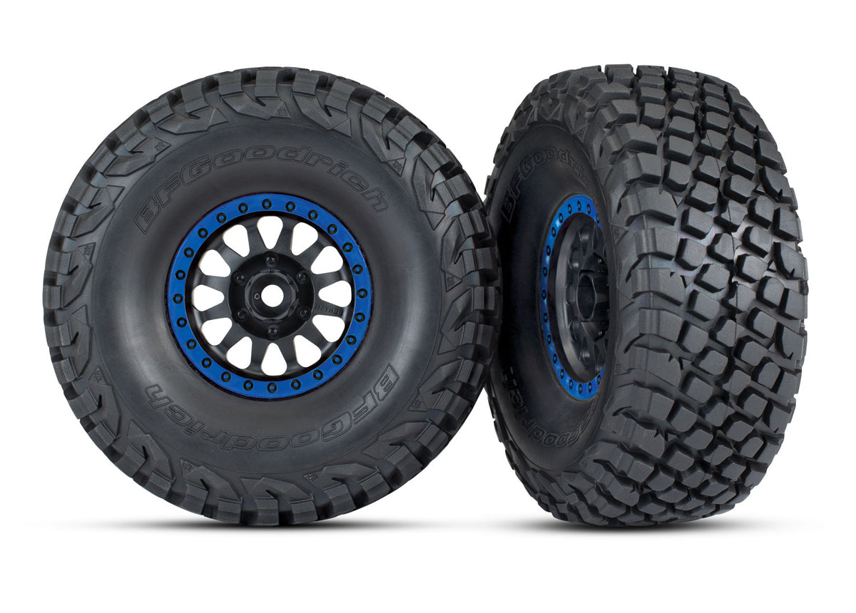 TRA8474X Method Black & Blue Race Wheels w/ BFG Tires (2) – Mike's Hobby