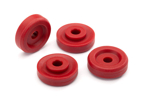 TRA8957R WHEEL WASHERS, RED (4)-PARTS-Mike's Hobby