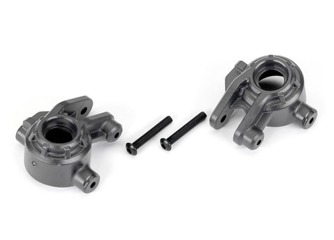 TRA9037-GRAY STEERING BLOCKS GRAY L&R-PARTS-Mike's Hobby