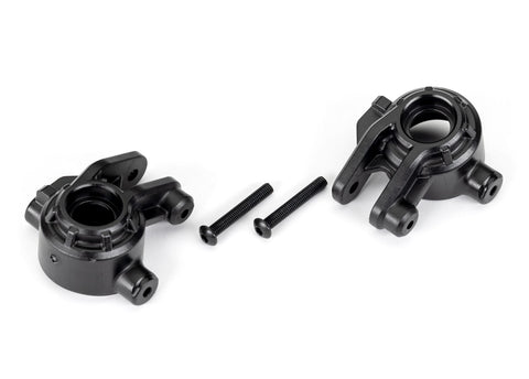 TRA9037 STEERING BLOCKS BLACK L&R-PARTS-Mike's Hobby