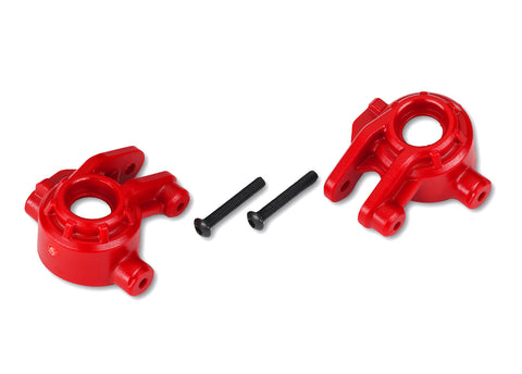 TRA9037R STEERING BLOCKS RED L&R-PARTS-Mike's Hobby