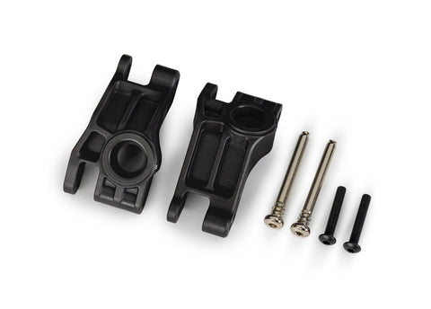 TRA9150 Black Extreme Heavy-Duty Stub Axle Carriers (L&R)-PARTS-Mike's Hobby