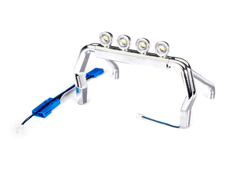 TRA9862X TRX-4MT Lighted Chrome Roll Bar-PARTS-Mike's Hobby