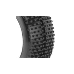 AKA14001XRY AKA 1/8 I-Beam Soft Long Wear Pre-Mounted Tires, Yellow EVO Wheels (2): Buggy-WHEELS AND TIRES-Mike's Hobby