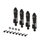 ARA-1560 Aluminum Shock Set, 58mm Length, 2000cSt Oil (4), Gunmetal: GROM-PARTS-Mike's Hobby
