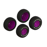 ARA-1570 dBoots 'FORTRESS' Glued Tire Set, Purple (2 Pairs)-WHEELS AND TIRES-Mike's Hobby
