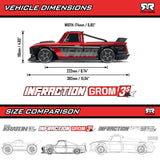 ARA2315S 1/12 ARRMA INFRACTION GROM 3S (Battery & Charger Included)-Cars & Trucks-Mike's Hobby