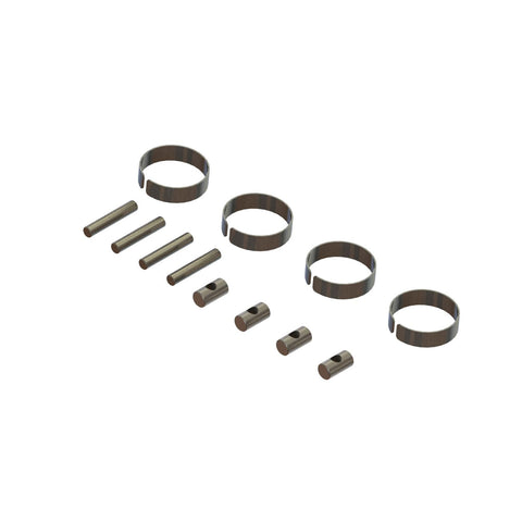 ARA311150 CVD Driveshaft Metal Fittings (2)-PARTS-Mike's Hobby