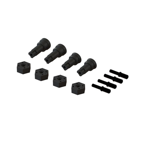 ARA311229 Wheel Axle and Hub Set B: GROM-PARTS-Mike's Hobby