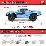 ARA3221S ARRMA 1/10 FURY MEGA 550 2WD Short Course Truck RTR with Battery & Charger-Cars & Trucks-Mike's Hobby