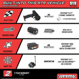 ARA3221S ARRMA 1/10 FURY MEGA 550 2WD Short Course Truck RTR with Battery & Charger-Cars & Trucks-Mike's Hobby