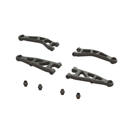 ARA330809 Front Suspension Arm Set A: GROM-PARTS-Mike's Hobby