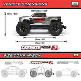 ARA4302V4 1/10 GRANITE 223S DSC 4X4 RTR Brushless Monster Truck-Cars & Trucks-Mike's Hobby