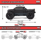 ARA4312V4 1/10 BIG ROCK 223S DSC 4X4 RTR Brushless Monster Truck-Cars & Trucks-Mike's Hobby