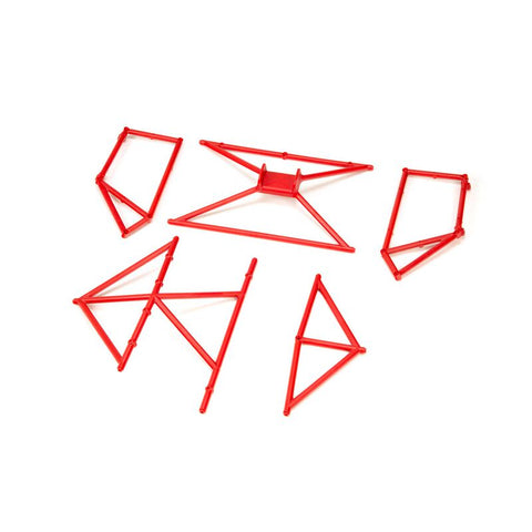 ARA480029 Roll Cage, Red-PARTS-Mike's Hobby
