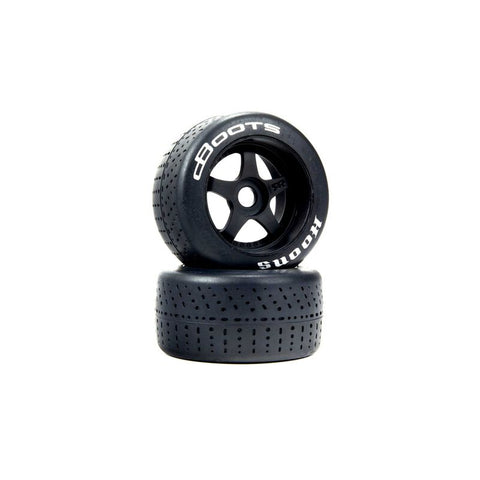 ARA550073 dBoots Hoons 53/107 2.9 Pre-Mounted Belted Tires, White, 17mm Hex, 5-Spoke (2)-WHEELS AND TIRES-Mike's Hobby