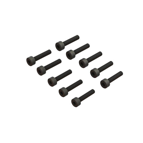 ARA702012 Cap Head Screw M2x10mm (10)-PARTS-Mike's Hobby